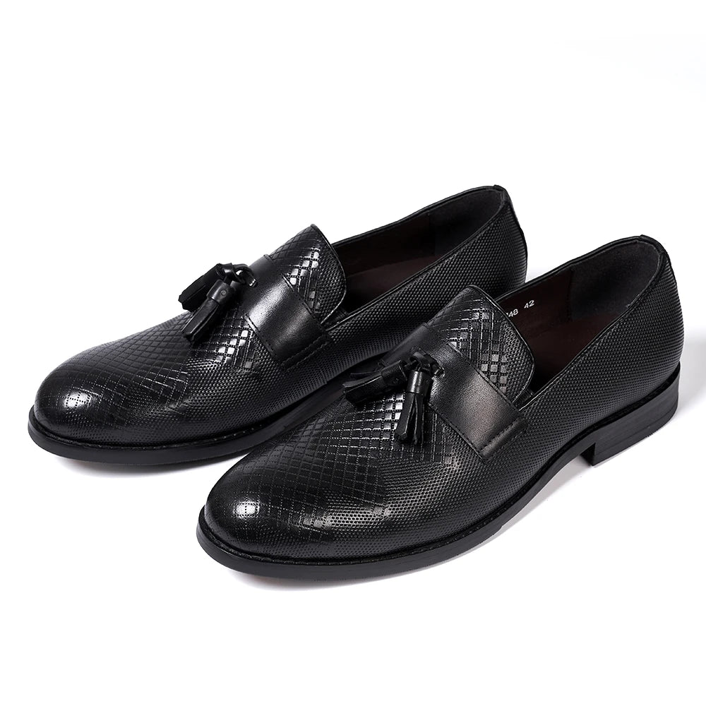 Boutique Premium Feel (for Exclusive Collection)
Italian Handmade Genuine Leather Tassel Loafers for Men – Luxury Slip-On Dress Shoes for Business, Weddings & Casual Elegance | HollandLuxeGlobal.com Exclusive