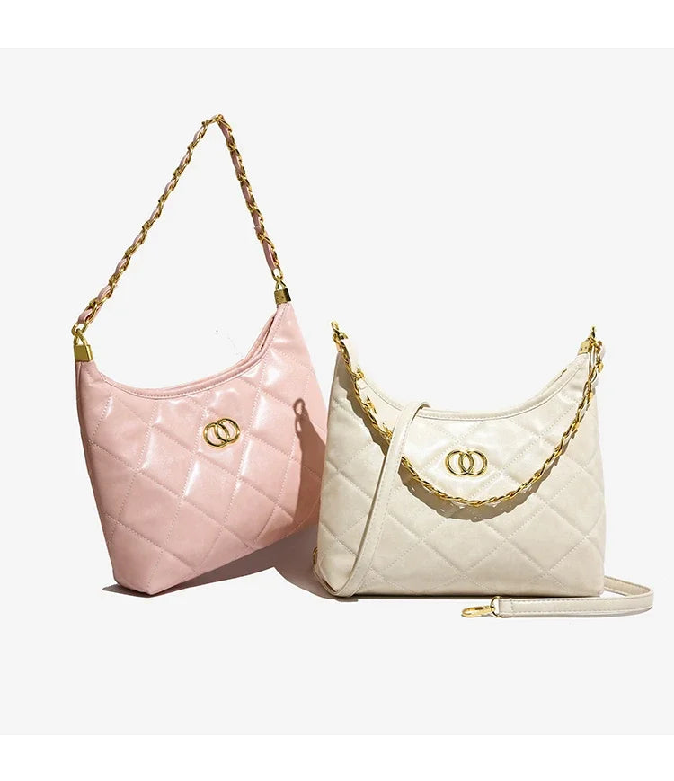 Classic Leather Handbag for Women | Elegant Ladies Tote with Detachable Strap | Famous Designer-Inspired Crossbody Purse | HollandLuxeGlobal.com Exclusive Collector’s Item