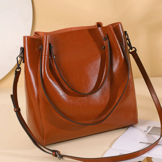 Boutique Premium Edition (for Exclusive Collection)
Luxury 100% Cowhide Leather Shoulder Bag for Women – Large-Capacity Tote & Crossbody Commuter Handbag | HollandLuxeGlobal.com Exclusive