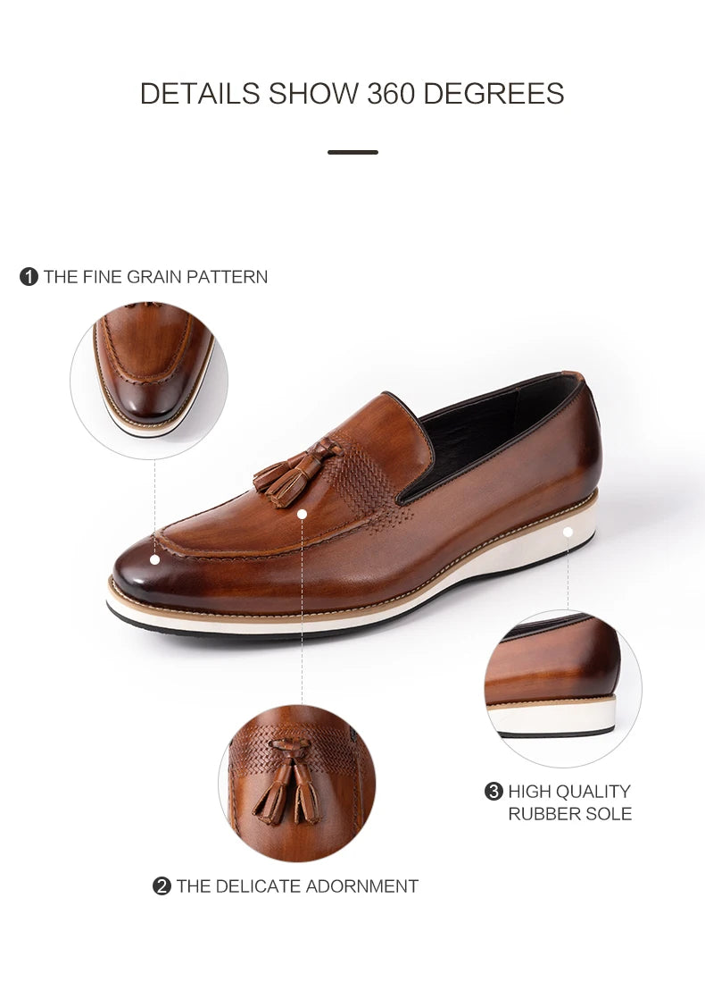 HollandLuxe Exclusive – British Style Tassel Loafers in Genuine Leather
	2.	Luxury Retro Leather Loafers – Breathable Slip-On Comfort
	3.	Collector’s Edition Men’s Tassel Loafers – Business & Casual Elegance
	4.	Pre