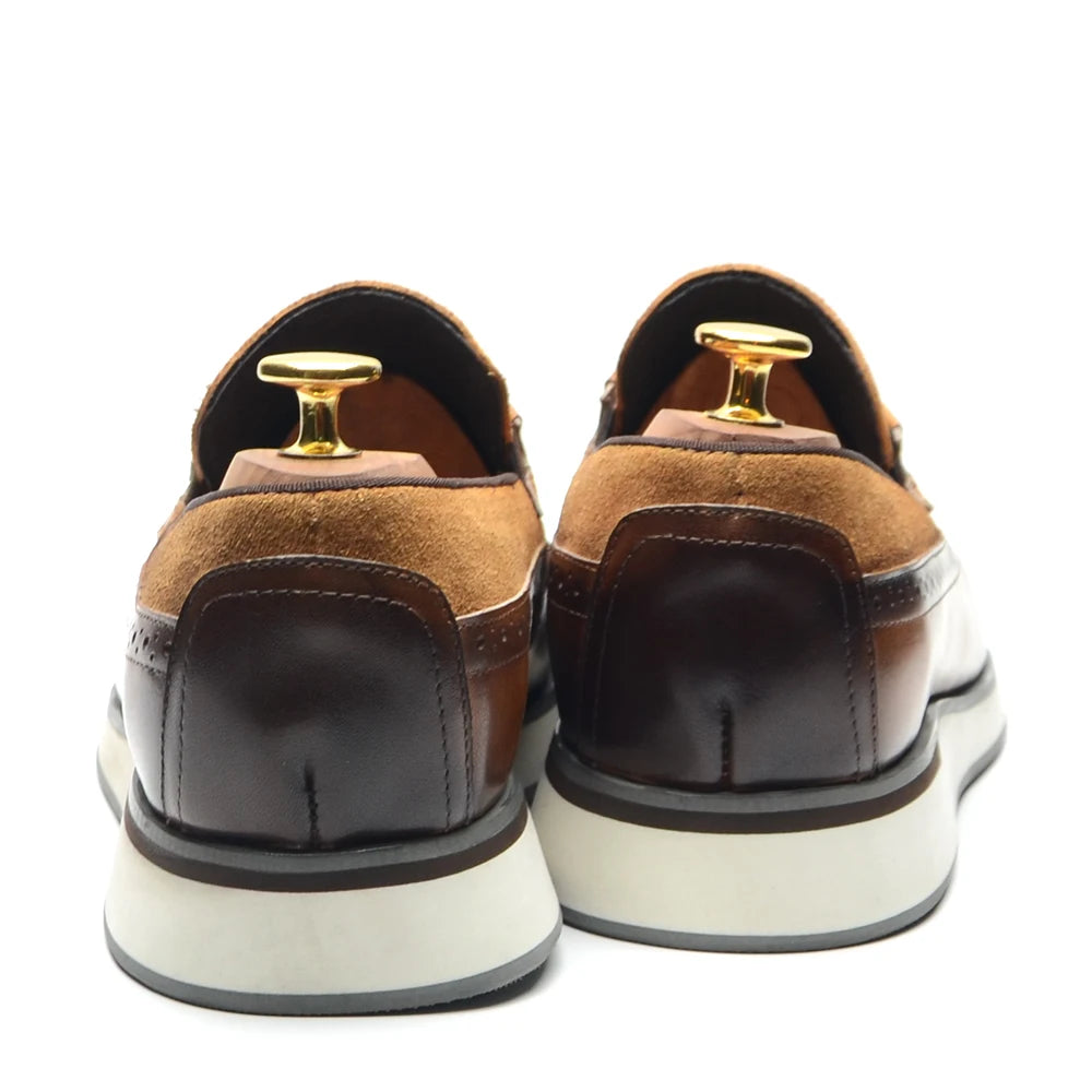 1.	HollandLuxe Exclusive – European Cow Suede Leather Wingtip Loafers
	2.	Luxury Men’s Sneakers-Loafers – Genuine Leather with Tassel Detail
	3.	Collector’s Edition Suede Wingtip Slip-On – Business & Casual Elegance