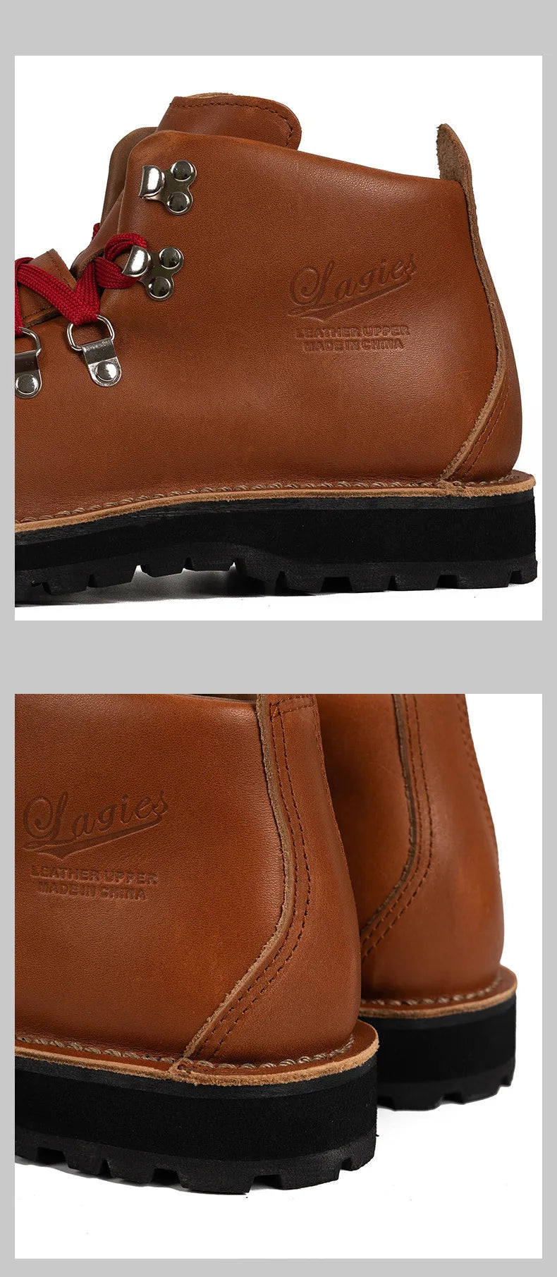 Vintage Men’s Leather Ankle Boots – Retro Mountaineering Lace-Up Outdoor & Casual Shoes | HollandLuxeGlobal.com Exclusive Collector’s Item