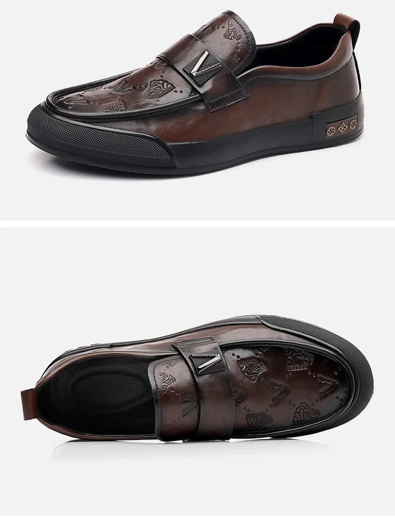Designer British Style Men’s Luxury Leather Loafers | Soft Sole Fashion Casual & Dress Shoes for Spring and Summer | HollandLuxeGlobal.com Exclusive Collector’s Item