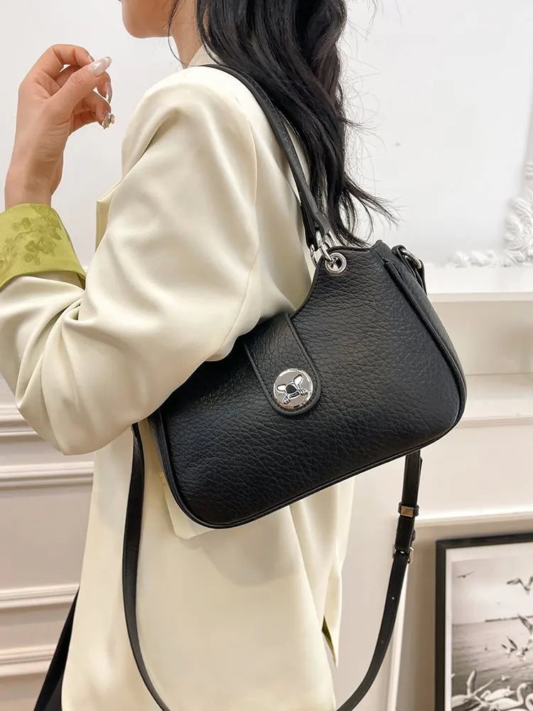 Designer Women's Handbag In High-Quality Leather With Embroidery Detail Elegant Look For Special Occasions Gift