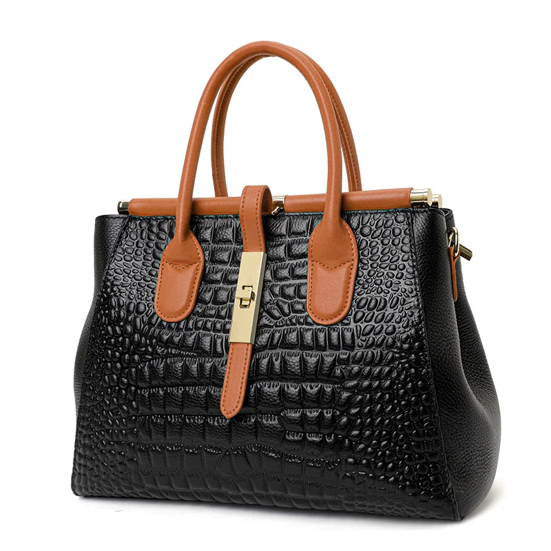 Elevate your everyday look with this New Crocodile Pattern Women’s Handbag, crafted from luxury cowhide leather. Fashionable, trendy, and spacious — the perfect commuter shoulder bag for modern women.

hollandluxeglobal.c