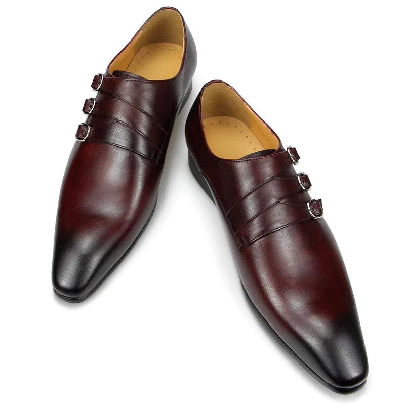 Italian-British Designer Men’s Genuine Leather Loafers | Luxury Pointed Toe Business & Casual Dress Shoes | HollandLuxeGlobal.com Exclusive Collector’s Item