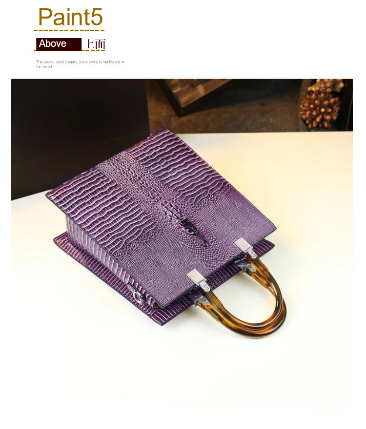 Elevate your everyday elegance with this Genuine Leather Women’s Tote Bag, featuring a luxury crocodile pattern and trend-setting vertical design. Perfect as a fashionable shoulder or messenger bag for stylish women