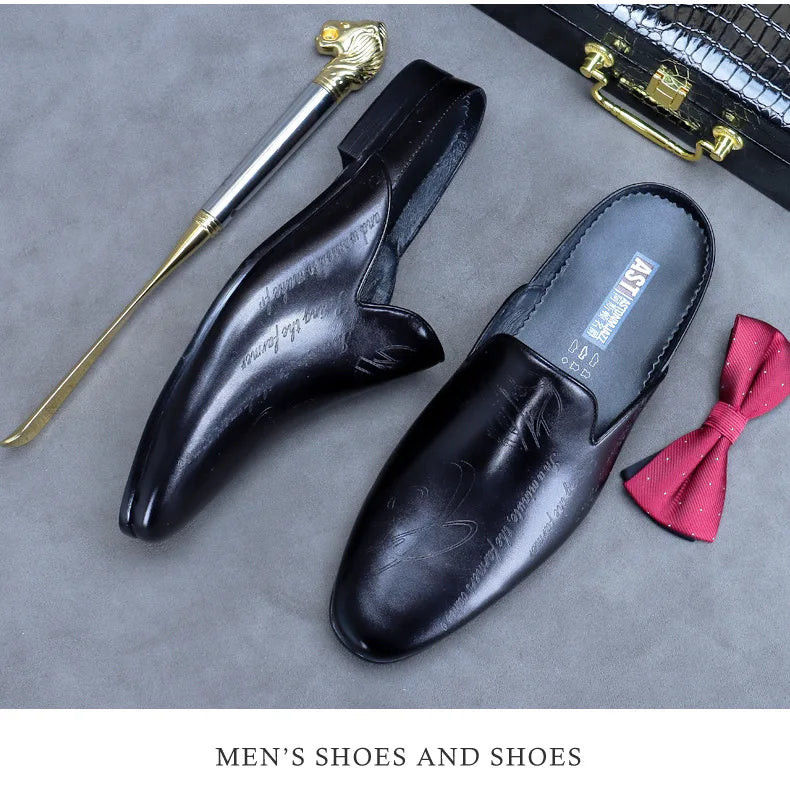 Boutique Premium Edition (for Exclusive Collection)
Italian Luxury Men’s Leather Slippers – Handmade Non-Slip Moccasins for Summer Elegance | HollandLuxeGlobal.com Exclusive