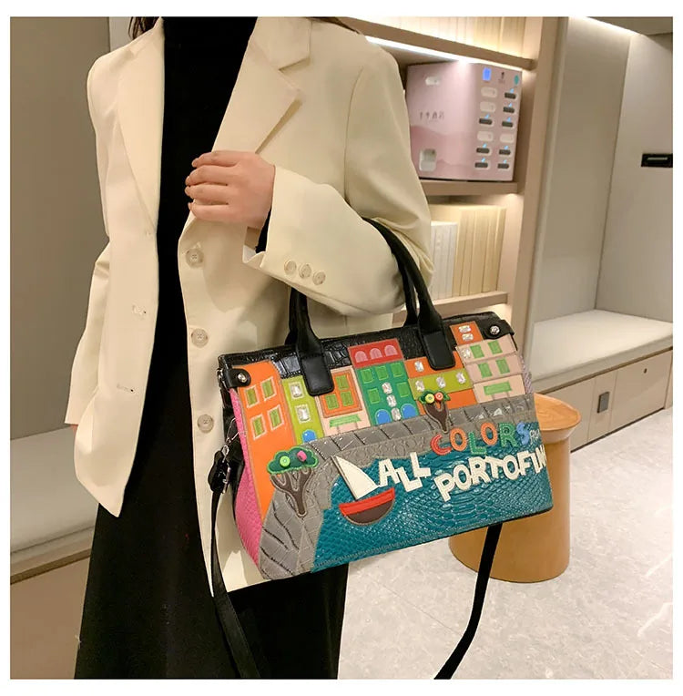 👜 Vintage Embroidered Shoulder Bag – Women’s Luxury Work Purse with Heavy Stitching, Timeless Crossbody Hand-Stitched Details | HollandLuxeGlobal.com Exclusive Collector’s Item