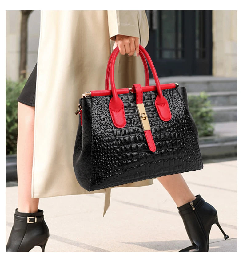 Elevate your everyday look with this New Crocodile Pattern Women’s Handbag, crafted from luxury cowhide leather. Fashionable, trendy, and spacious — the perfect commuter shoulder bag for modern women.

hollandluxeglobal.c