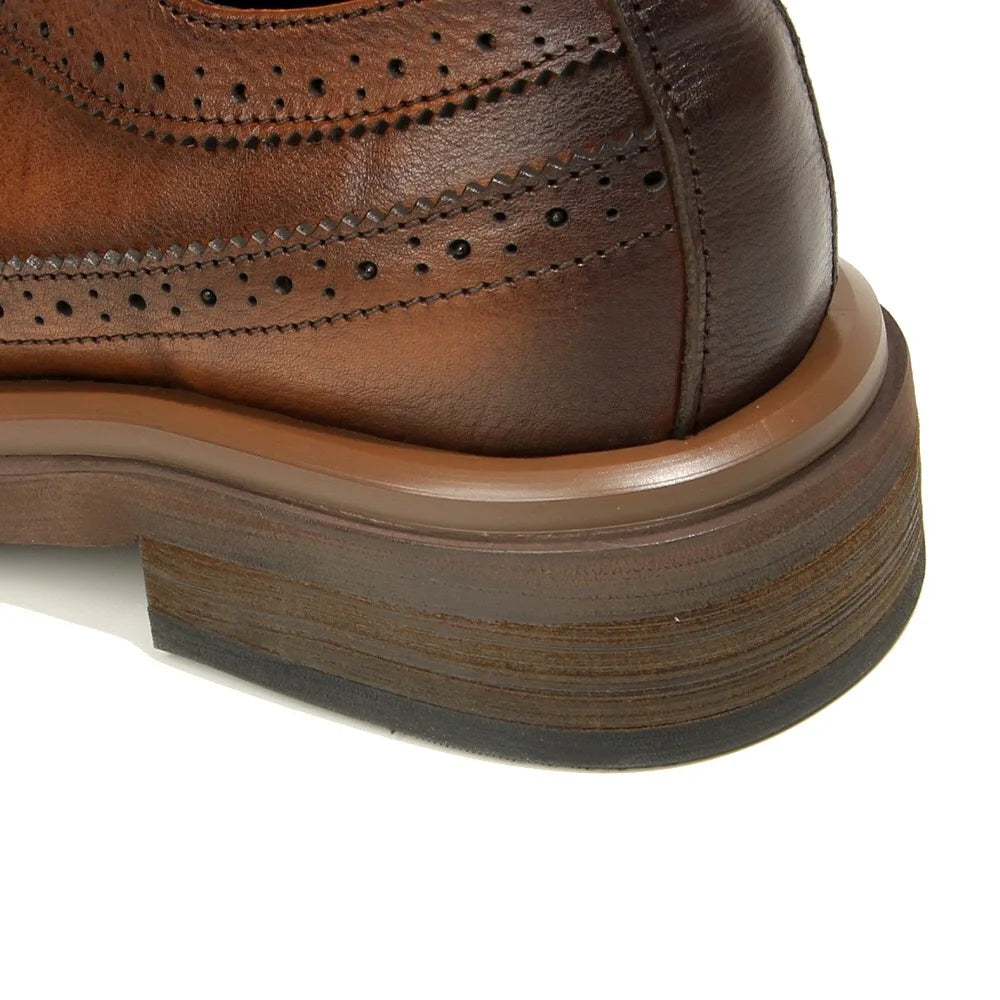 Step up your style with these Italian Leisure Leather Men’s Dress Shoes, a handmade luxury design that blends classic brogue carving with modern platform elegance. Perfect for business, weddings, and refined everyday wear.