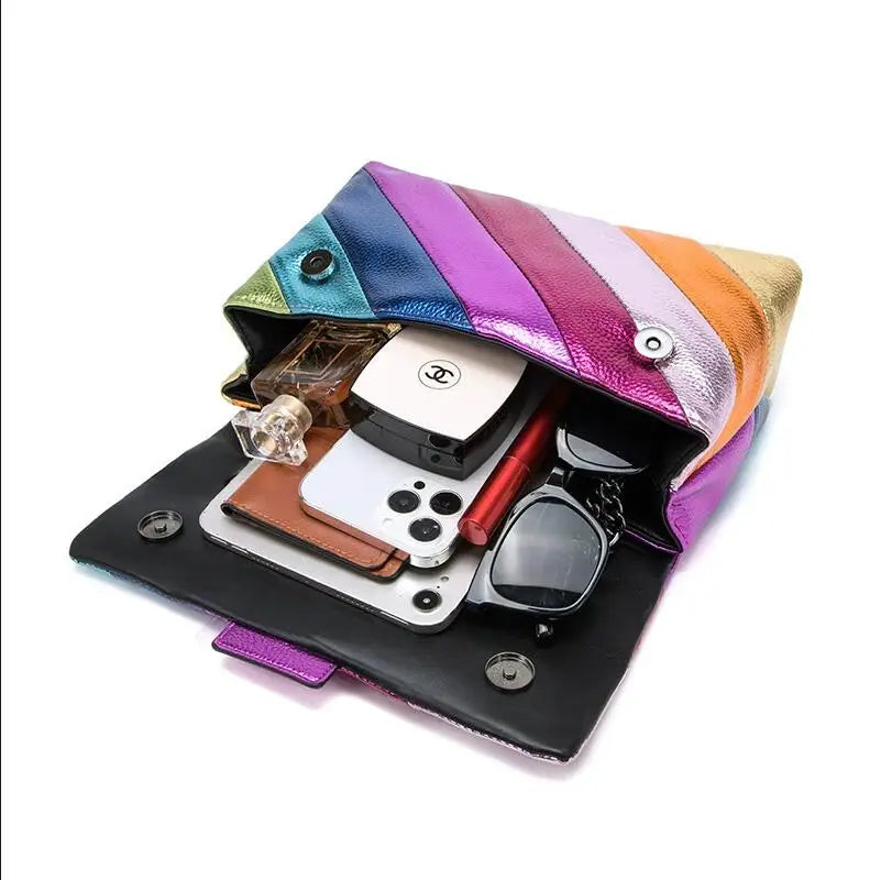 High-End Diamond Women’s Slippers, Fish-Mouthed Back Hollow Lion Cool Slippers, Rhinestone Slippers Chain Bag Set | HollandLuxeGlobal.com Exclusive Collector’s Item