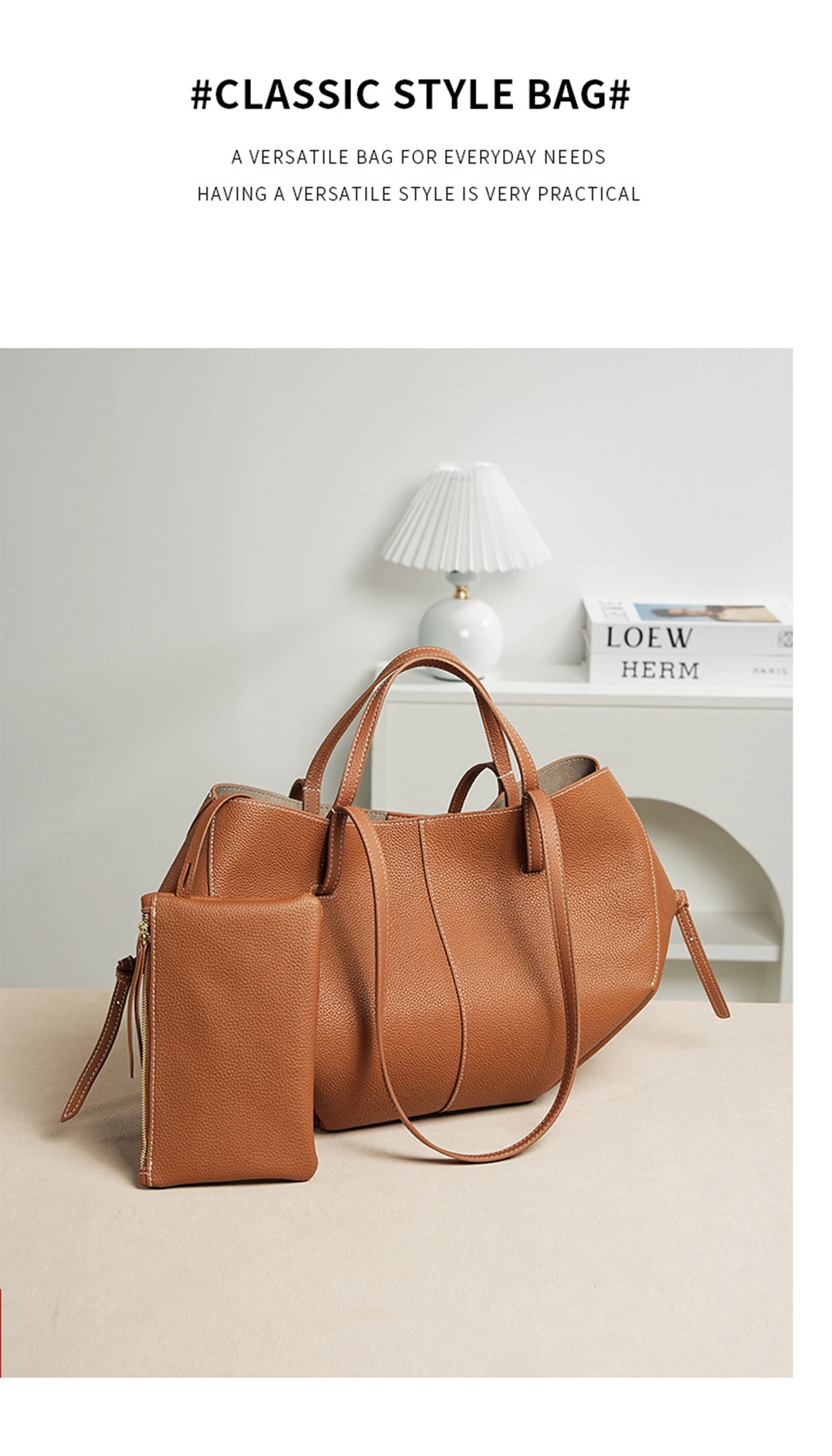 Indulge in timeless elegance with this Luxury Cow Leather Tote Bag, a spacious designer handbag crafted for the modern woman. Stylish and versatile — perfect as a shoulder, hobo, or shopper bag for everyday sophistication.