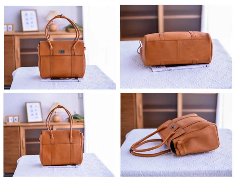 Business Casual Designer Handmade Genuine Leather Women’s Shoulder Bag – Real Cowhide Fashion Handbag for Work, Travel & Everyday Luxury | HollandLuxeGlobal.com Exclusive Collector’s Item