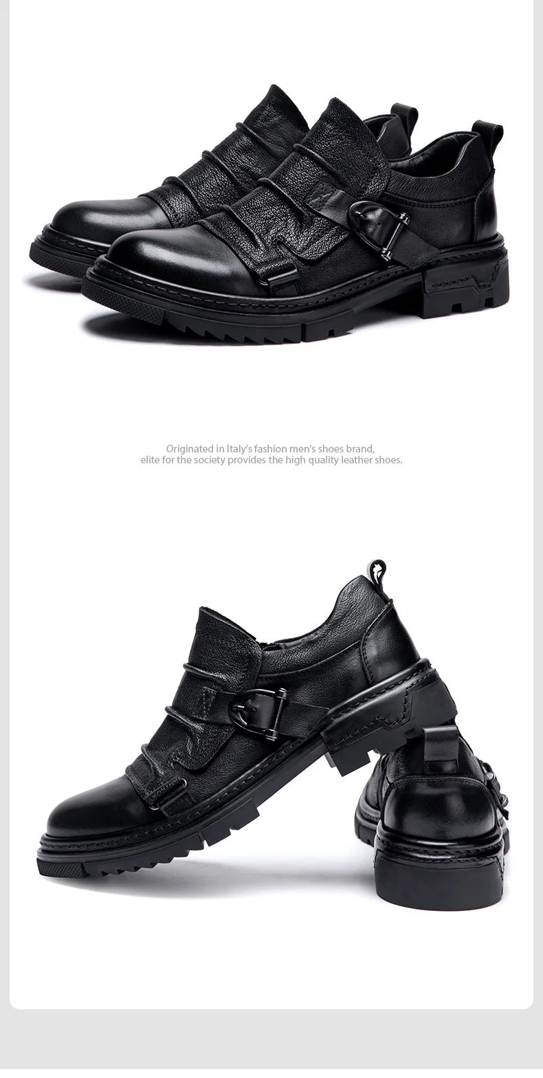 Step into refined sophistication with these Luxury Genuine Leather Men’s Shoes, crafted for comfort, durability, and timeless style. Perfect for business, social events, or casual wear — handmade for the modern gentleman.