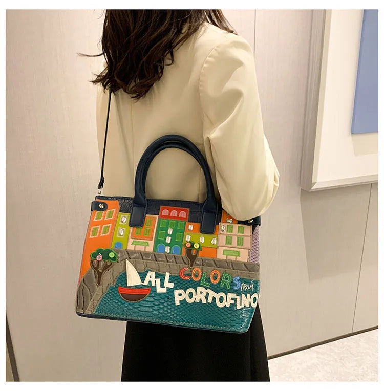 👜 Vintage Embroidered Shoulder Bag – Women’s Luxury Work Purse with Heavy Stitching, Timeless Crossbody Hand-Stitched Details | HollandLuxeGlobal.com Exclusive Collector’s Item