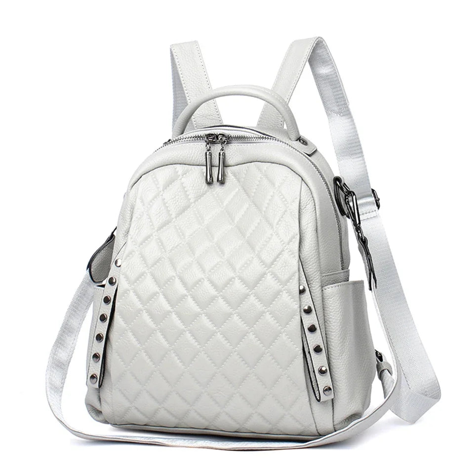 Stay stylish and organized with this Luxury Designer Plaid Shoulder Bag & Backpack, crafted for women and teenage girls. Featuring a large-capacity design and elegant plaid pattern — perfect for school, travel, or daily use
