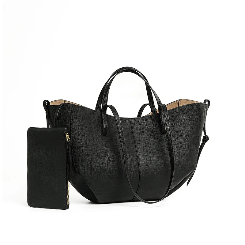 Indulge in timeless elegance with this Luxury Cow Leather Tote Bag, a spacious designer handbag crafted for the modern woman. Stylish and versatile — perfect as a shoulder, hobo, or shopper bag for everyday sophistication.