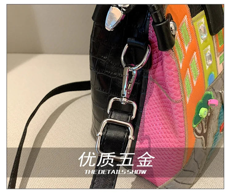 👜 Vintage Embroidered Shoulder Bag – Women’s Luxury Work Purse with Heavy Stitching, Timeless Crossbody Hand-Stitched Details | HollandLuxeGlobal.com Exclusive Collector’s Item