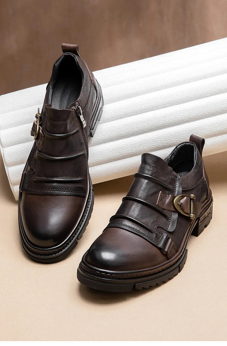 Step into refined sophistication with these Luxury Genuine Leather Men’s Shoes, crafted for comfort, durability, and timeless style. Perfect for business, social events, or casual wear — handmade for the modern gentleman.