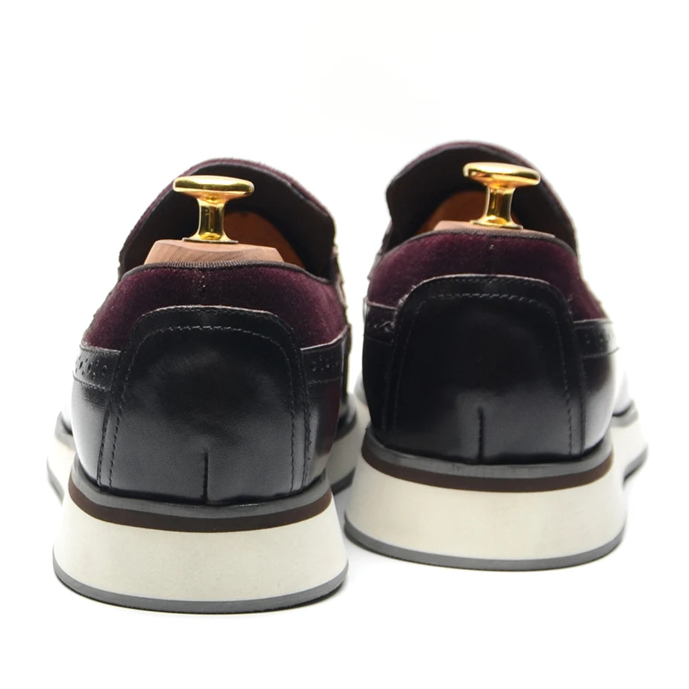 1.	HollandLuxe Exclusive – European Cow Suede Leather Wingtip Loafers
	2.	Luxury Men’s Sneakers-Loafers – Genuine Leather with Tassel Detail
	3.	Collector’s Edition Suede Wingtip Slip-On – Business & Casual Elegance