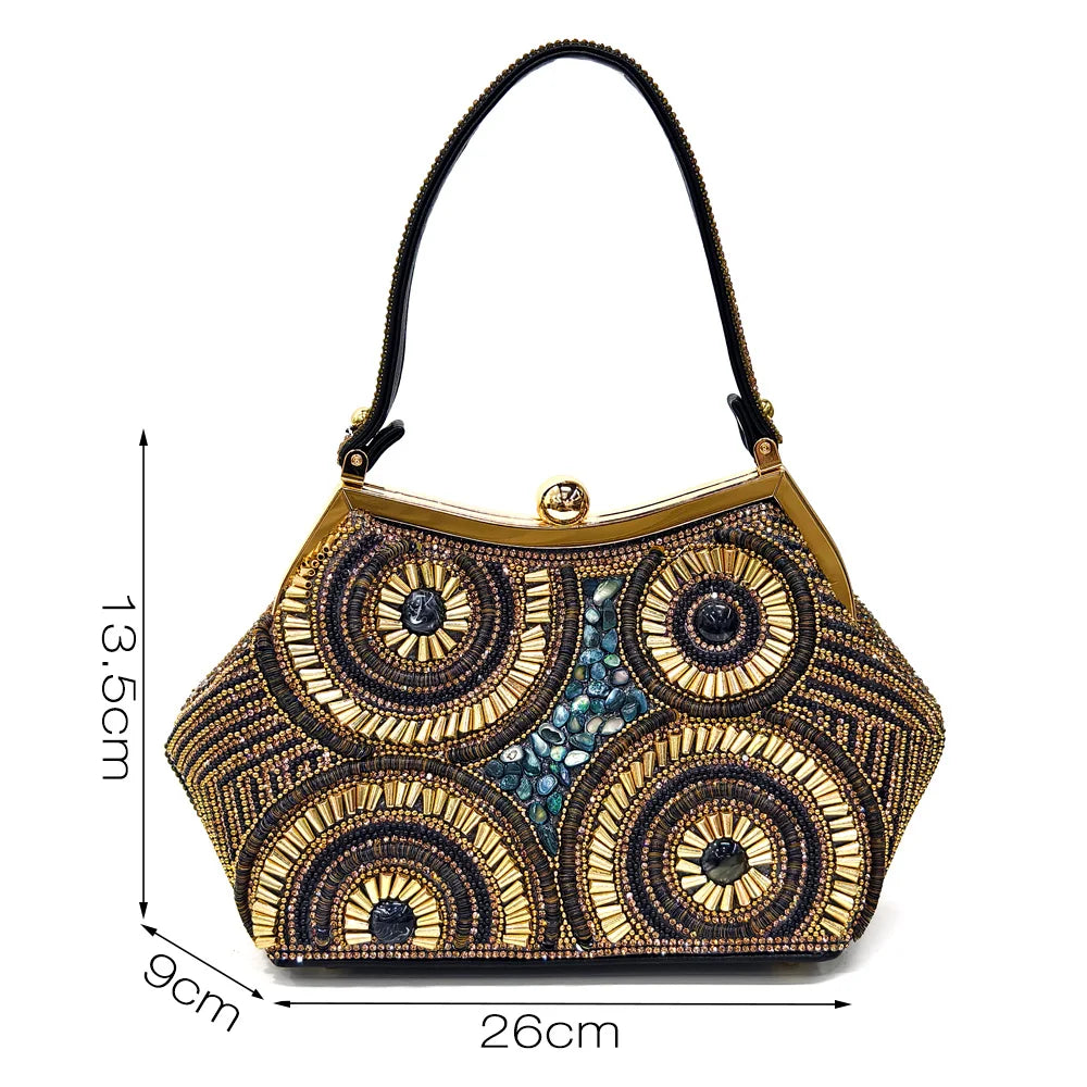 HollandLuxeGlobal.com Exclusive Premium Collectors Item – Elegant Italian Design Women’s Party Shoes with Matching Handbag, Stylish Heels & Bag Set for African Weddings & Special