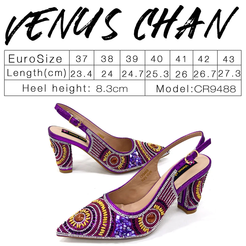 HollandLuxeGlobal.com Exclusive Premium Collectors Item – Elegant Italian Design Women’s Party Shoes with Matching Handbag, Stylish Heels & Bag Set for African Weddings & Special