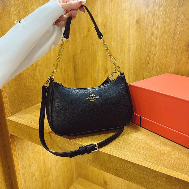 Famous Designer Leather Shoulder Bag for Women | Premium Craftsmanship Classic Tote | Luxe Day-to-Night Fashion Sling Bag | HollandLuxeGlobal.com Exclusive Collector’s Item