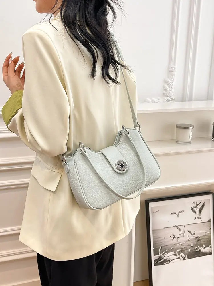 Designer Women's Handbag In High-Quality Leather With Embroidery Detail Elegant Look For Special Occasions Gift