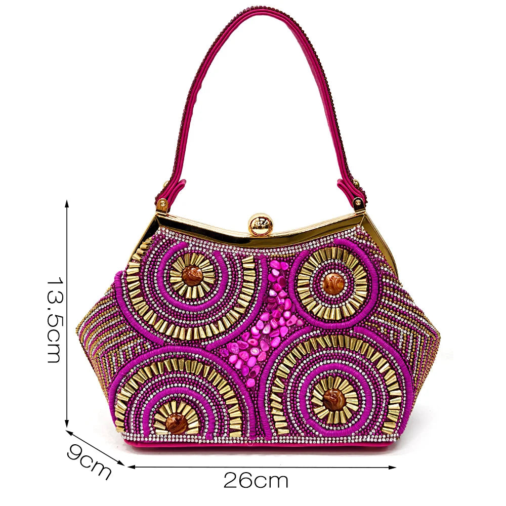 HollandLuxeGlobal.com Exclusive Premium Collectors Item – Elegant Italian Design Women’s Party Shoes with Matching Handbag, Stylish Heels & Bag Set for African Weddings & Special