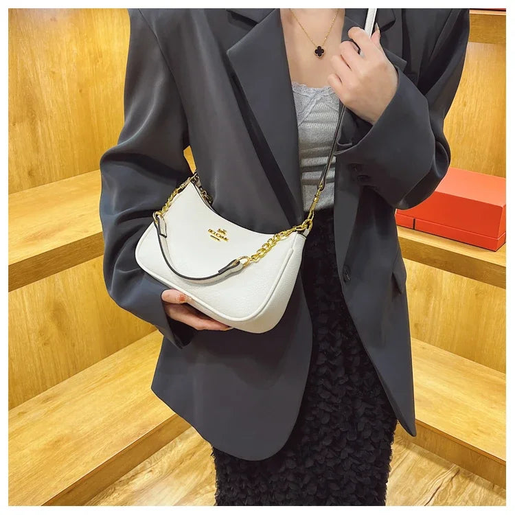 Famous Designer Leather Shoulder Bag for Women | Premium Craftsmanship Classic Tote | Luxe Day-to-Night Fashion Sling Bag | HollandLuxeGlobal.com Exclusive Collector’s Item