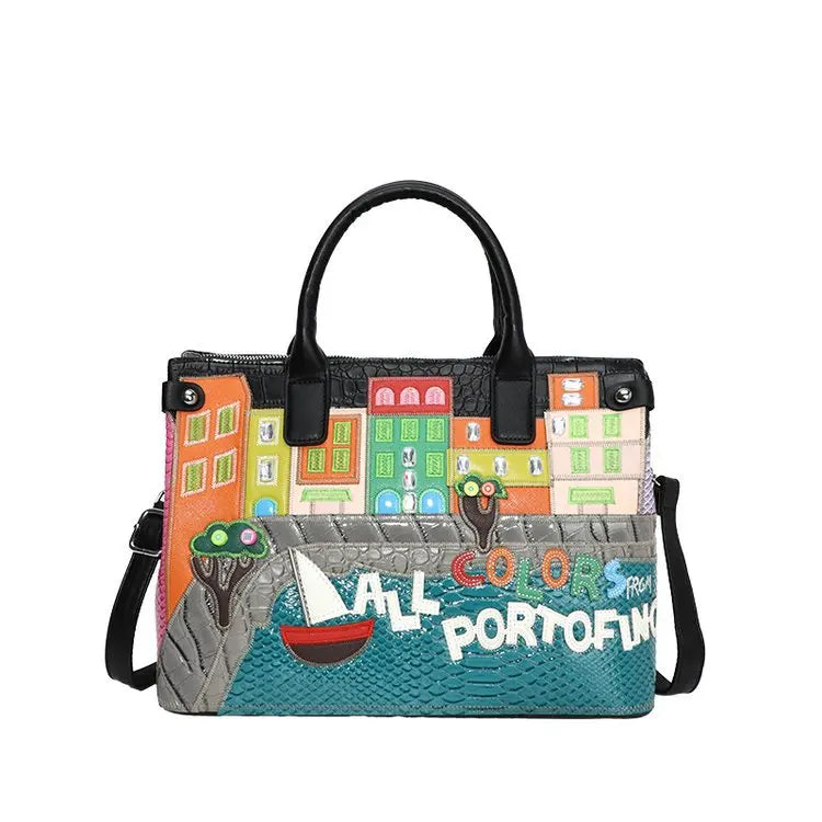 👜 Vintage Embroidered Shoulder Bag – Women’s Luxury Work Purse with Heavy Stitching, Timeless Crossbody Hand-Stitched Details | HollandLuxeGlobal.com Exclusive Collector’s Item