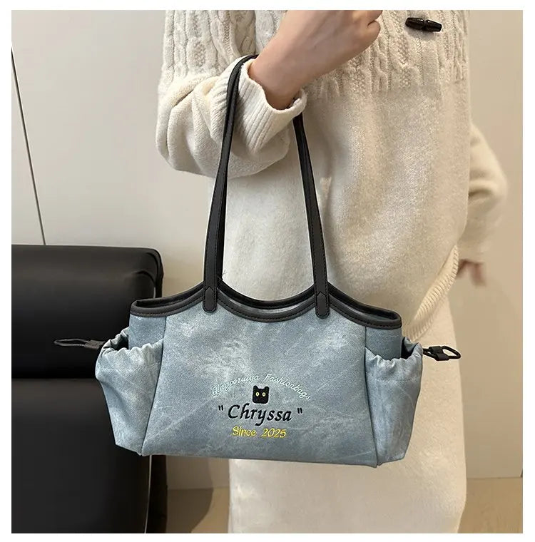 High-End Women’s Tote Bag – Genuine Leather Luxury Handbag with Trendy Commuter Design by a Famous Stylish Designer | HollandLuxeGlobal.com Exclusive Collector’s Item