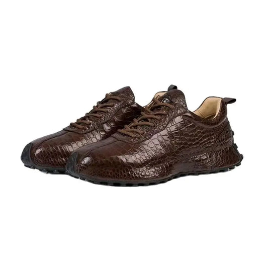 Boutique Premium Edition (for Exclusive Collection)
2025 Italian-Inspired Crocodile Belly Skin Men’s Sneakers – Genuine Leather Luxury Casual Shoes | HollandLuxeGlobal.com Exclusive