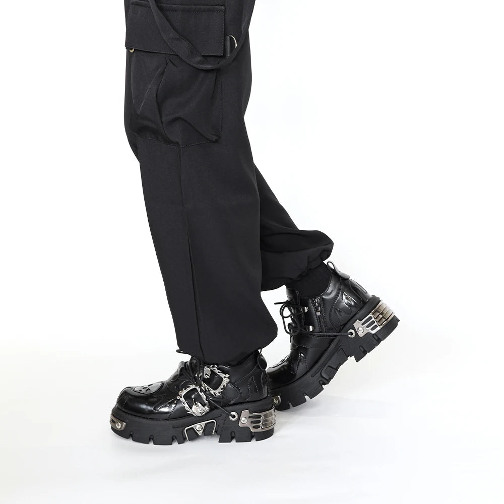 Men & Women Vintage Rock Shoes 2024 – Dark Punk Leather Retro Boots with Metal Details, Unisex Platform Design | HollandLuxeGlobal.com Exclusive Collector’s Item