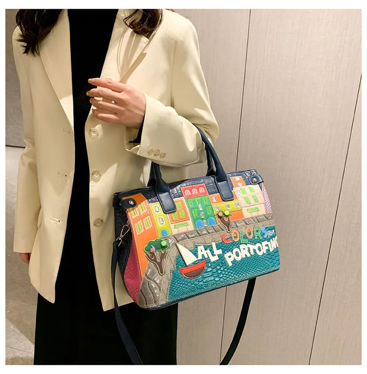 👜 Vintage Embroidered Shoulder Bag – Women’s Luxury Work Purse with Heavy Stitching, Timeless Crossbody Hand-Stitched Details | HollandLuxeGlobal.com Exclusive Collector’s Item