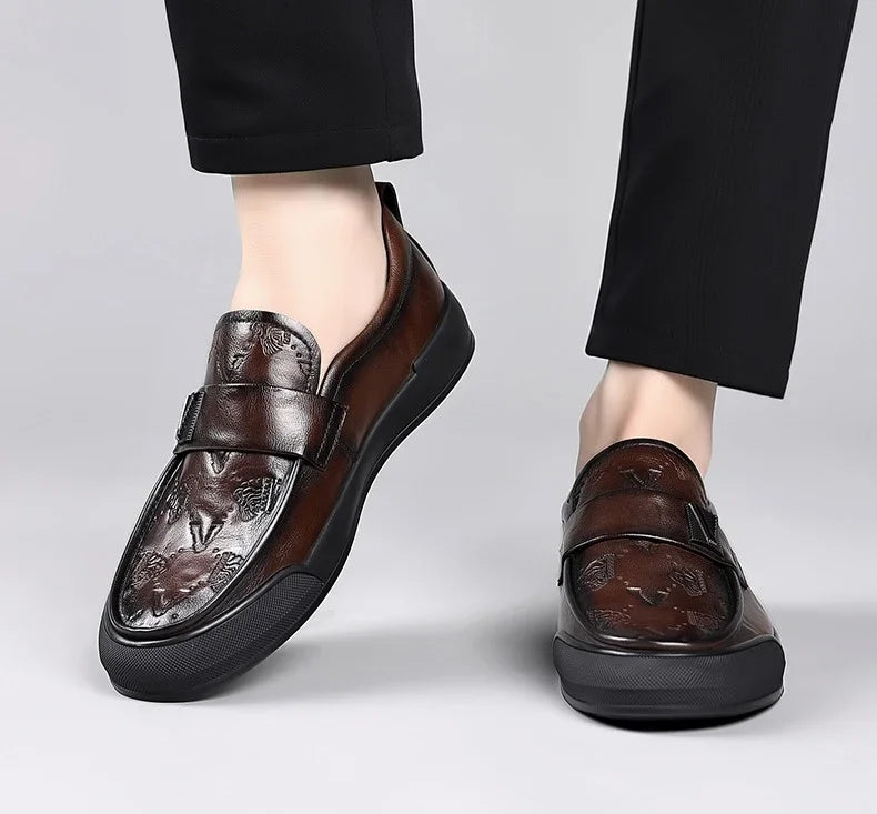 Designer British Style Men’s Luxury Leather Loafers | Soft Sole Fashion Casual & Dress Shoes for Spring and Summer | HollandLuxeGlobal.com Exclusive Collector’s Item