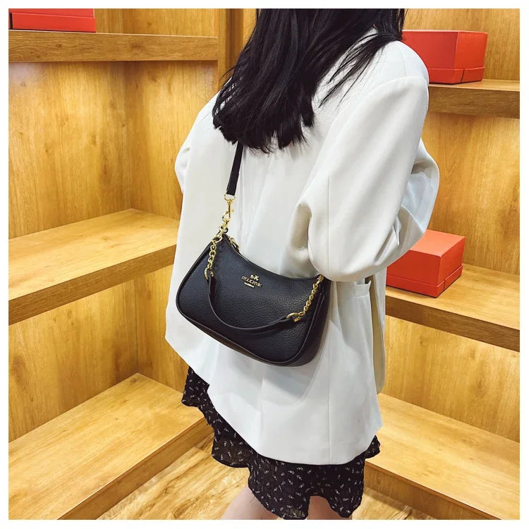 Famous Designer Leather Shoulder Bag for Women | Premium Craftsmanship Classic Tote | Luxe Day-to-Night Fashion Sling Bag | HollandLuxeGlobal.com Exclusive Collector’s Item