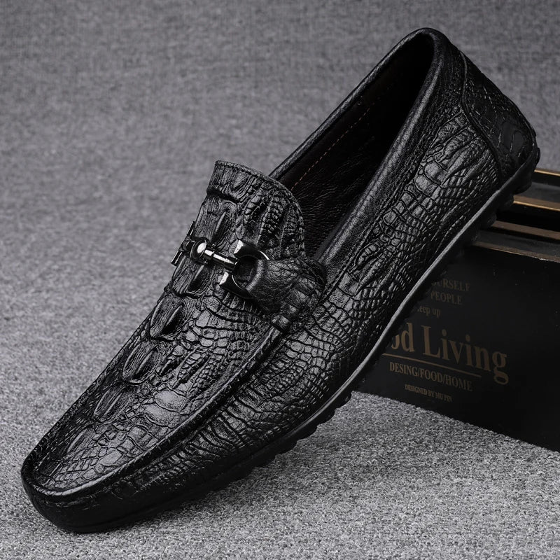 Boutique Premium Feel (For Exclusive Collection)
Luxury Italian Handmade Genuine Leather Shoes for Men – Crocodile Pattern Loafers & Formal Moccasins | HollandLuxeGlobal.com Exclusive