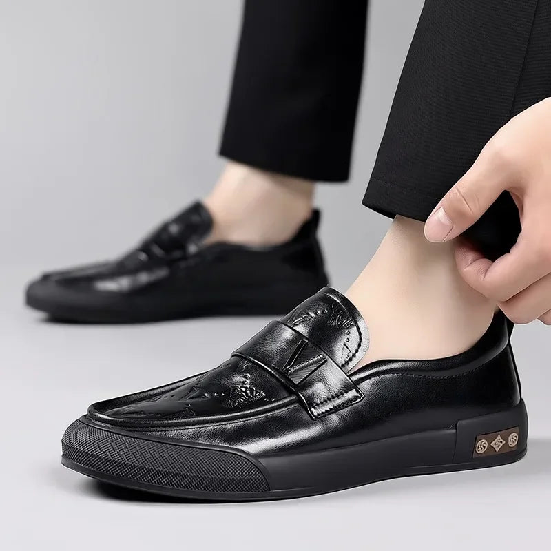 Designer British Style Men’s Luxury Leather Loafers | Soft Sole Fashion Casual & Dress Shoes for Spring and Summer | HollandLuxeGlobal.com Exclusive Collector’s Item