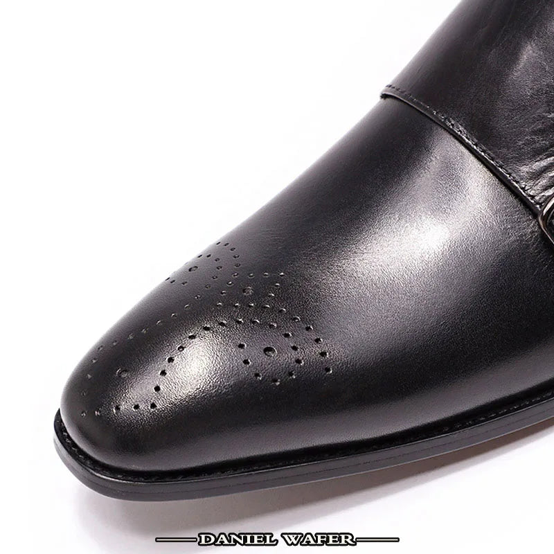 Luxury Men’s Double Monk Strap Leather Loafers | Elegant Office, Business & Wedding Formal Dress Shoes | HollandLuxeGlobal.com Exclusive Collector’s Item