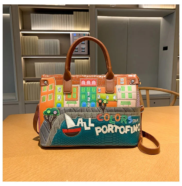 👜 Vintage Embroidered Shoulder Bag – Women’s Luxury Work Purse with Heavy Stitching, Timeless Crossbody Hand-Stitched Details | HollandLuxeGlobal.com Exclusive Collector’s Item