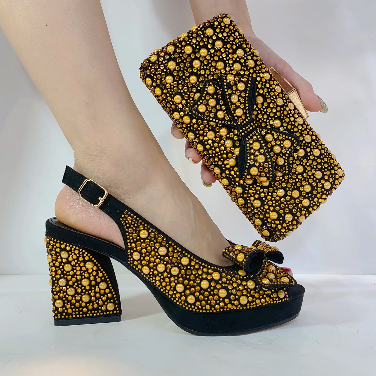 Luxury Italian Rhinestone Party Shoes & Matching Bag Set – Elegant Wine Women’s Dressy Pumps with Heels and Purse to Match | HollandLuxeGlobal.com Exclusive Collector’s Item