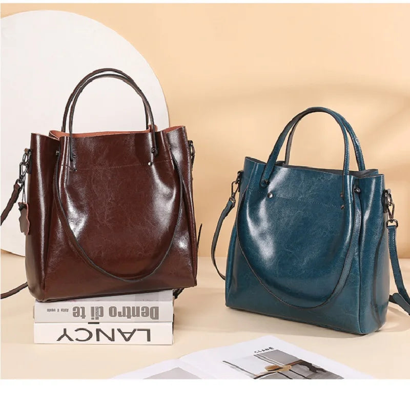 Boutique Premium Edition (for Exclusive Collection)
Luxury 100% Cowhide Leather Shoulder Bag for Women – Large-Capacity Tote & Crossbody Commuter Handbag | HollandLuxeGlobal.com Exclusive