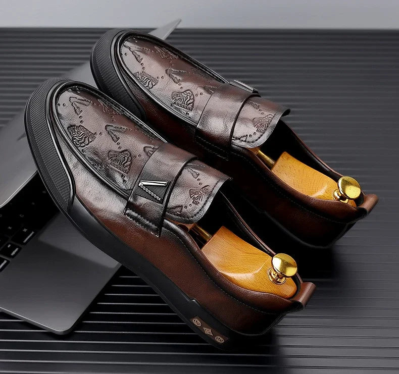 Designer British Style Men’s Luxury Leather Loafers | Soft Sole Fashion Casual & Dress Shoes for Spring and Summer | HollandLuxeGlobal.com Exclusive Collector’s Item
