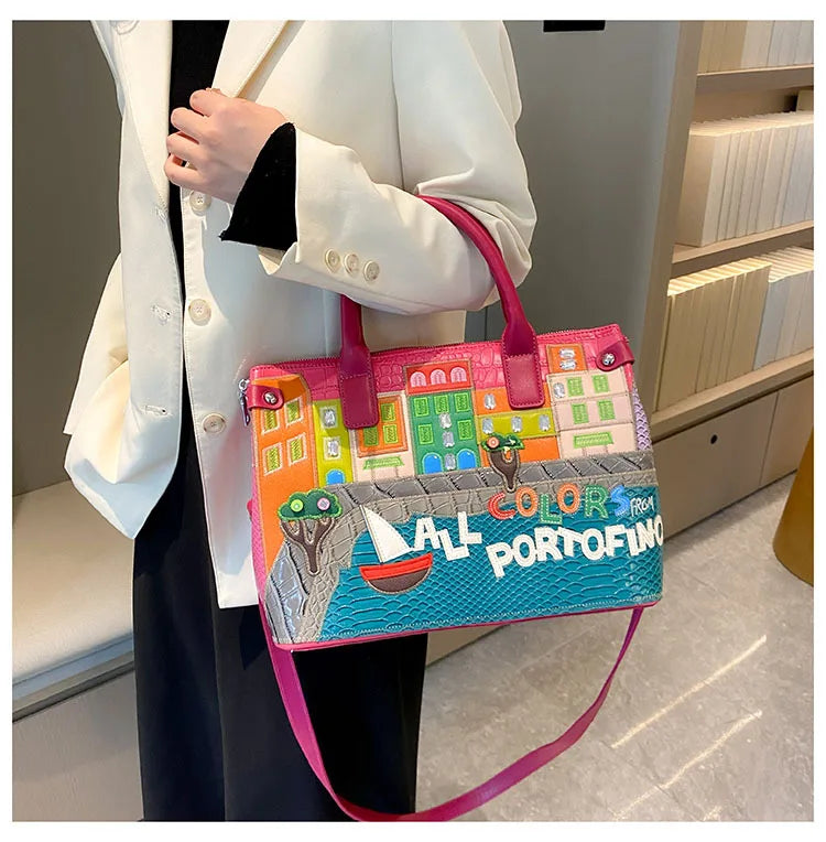 👜 Vintage Embroidered Shoulder Bag – Women’s Luxury Work Purse with Heavy Stitching, Timeless Crossbody Hand-Stitched Details | HollandLuxeGlobal.com Exclusive Collector’s Item