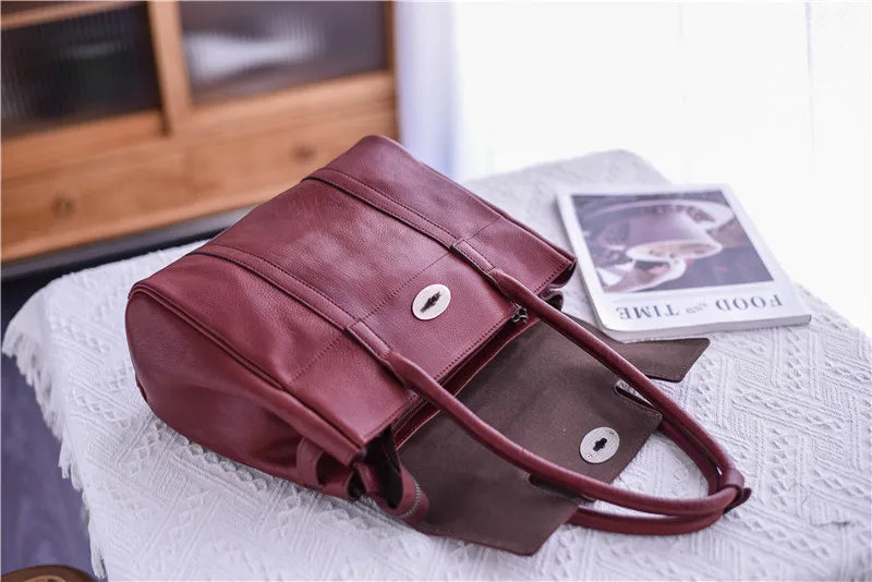 Business Casual Designer Handmade Genuine Leather Women’s Shoulder Bag – Real Cowhide Fashion Handbag for Work, Travel & Everyday Luxury | HollandLuxeGlobal.com Exclusive Collector’s Item