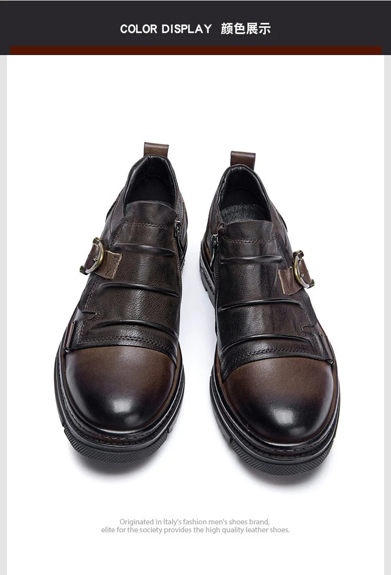 Step into refined sophistication with these Luxury Genuine Leather Men’s Shoes, crafted for comfort, durability, and timeless style. Perfect for business, social events, or casual wear — handmade for the modern gentleman.
