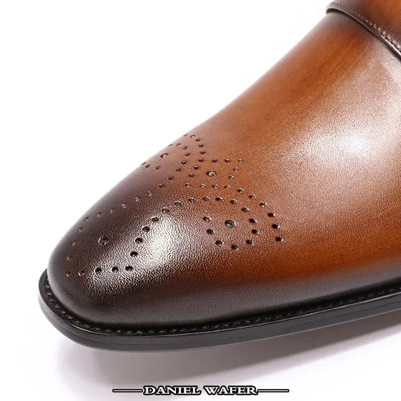 Luxury Men’s Double Monk Strap Leather Loafers | Elegant Office, Business & Wedding Formal Dress Shoes | HollandLuxeGlobal.com Exclusive Collector’s Item