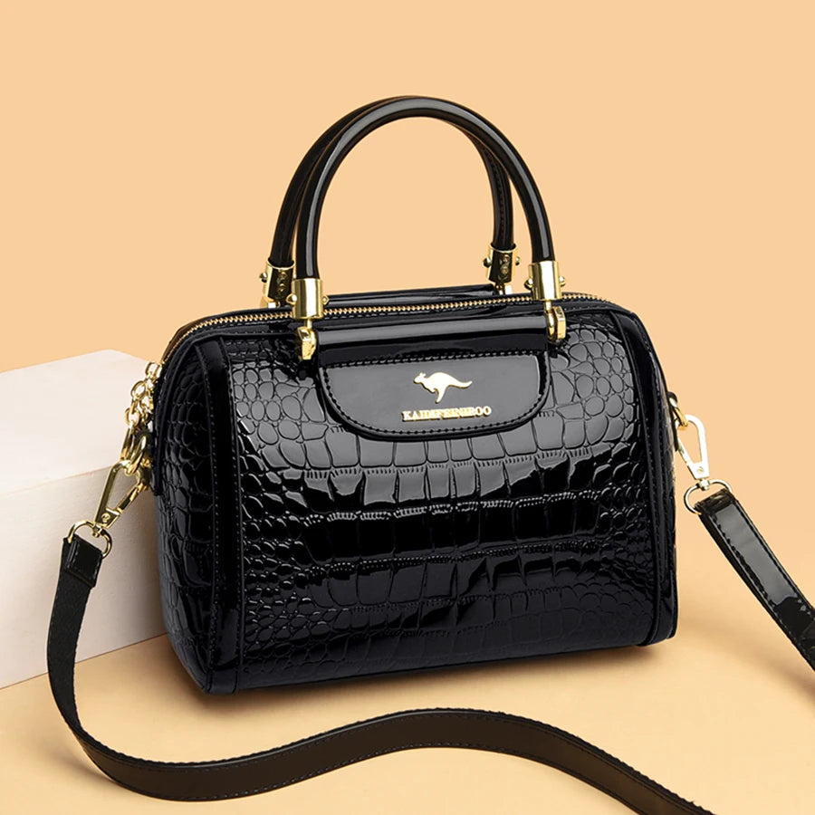 Luxury Designer Crocodile Pattern Women’s Bag – High Quality Leather Crossbody & Shoulder Tote for Elegant Casual Style | HollandLuxeGlobal.com Exclusive Collector’s Item